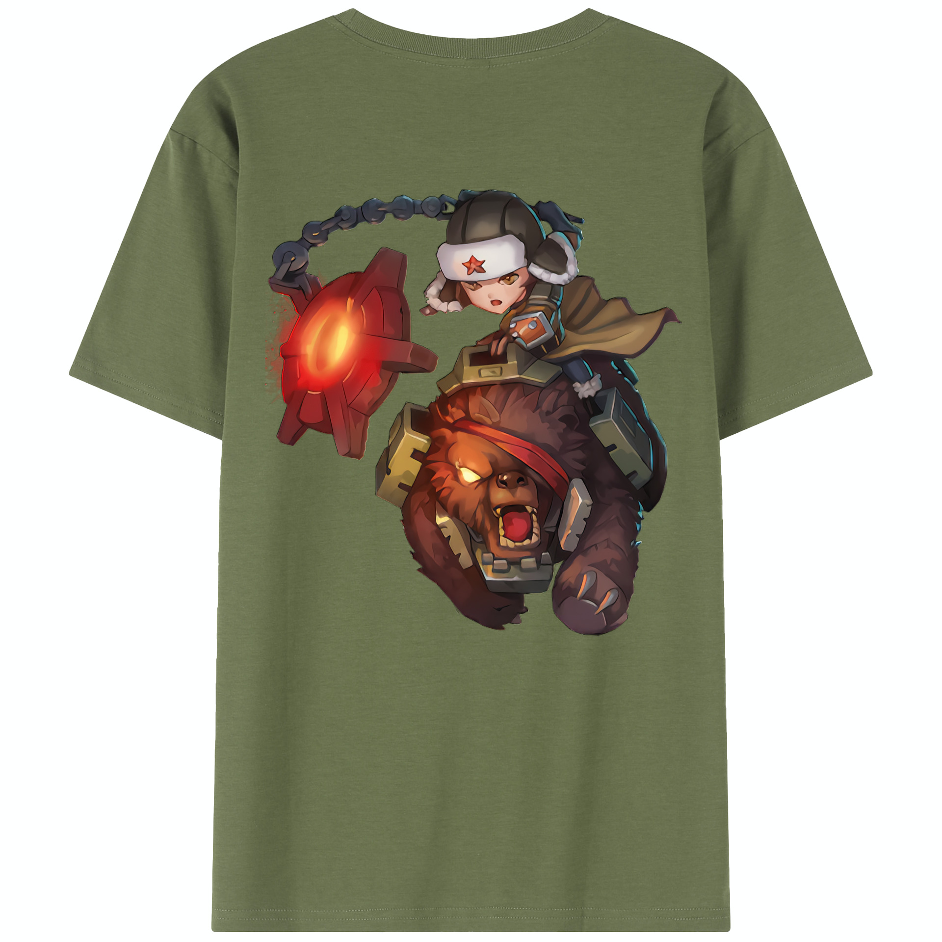 リーグ・オブ・レジェンド League of Legends LOL 綿100％半袖Tシャツ（背面プリント）